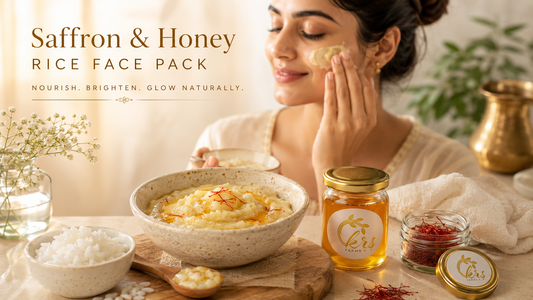 DIY Saffron Honey Face Pack with Boiled Rice — Recipe & Benefits