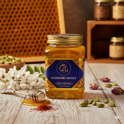 100% Pure Monofloral Kashmiri Acacia Honey - 500 ml