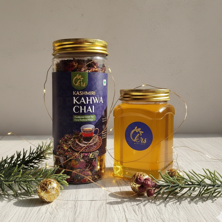 Kashmiri Kahwa and Acacia Honey Combo