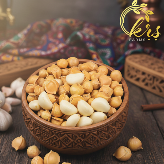 Kashmiri Garlic | Snow Mountain Garlic | 200 Grams | KRS FARMS